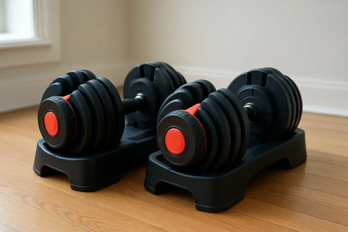 Adjustable Dumbbell Pair (5–52.5 lb)