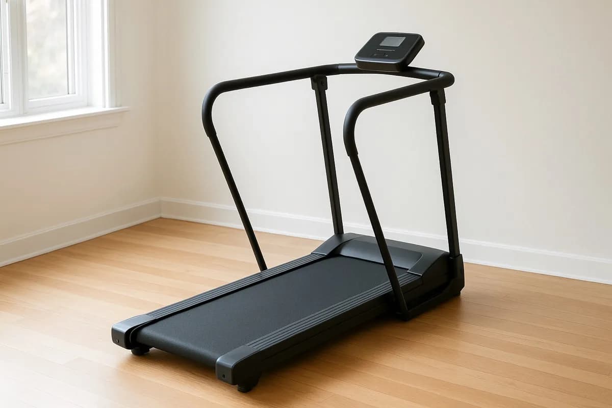 Folding Treadmill with Handrails